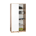 Armadio SWD4352023 tuttopiani sonoma bianco con ante scorrevoli EFFEZ