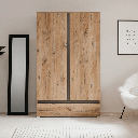 Armadio Unna60A rovere antico due ante e cassetto EFFEZ