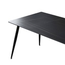 Tavolo 140x80 ceramica effetto marmo nero