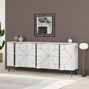 Madia bianca 183 x 35 x 77.4 cm