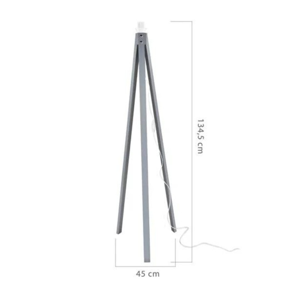 Lampada da terra 20x40 cm paralume nero