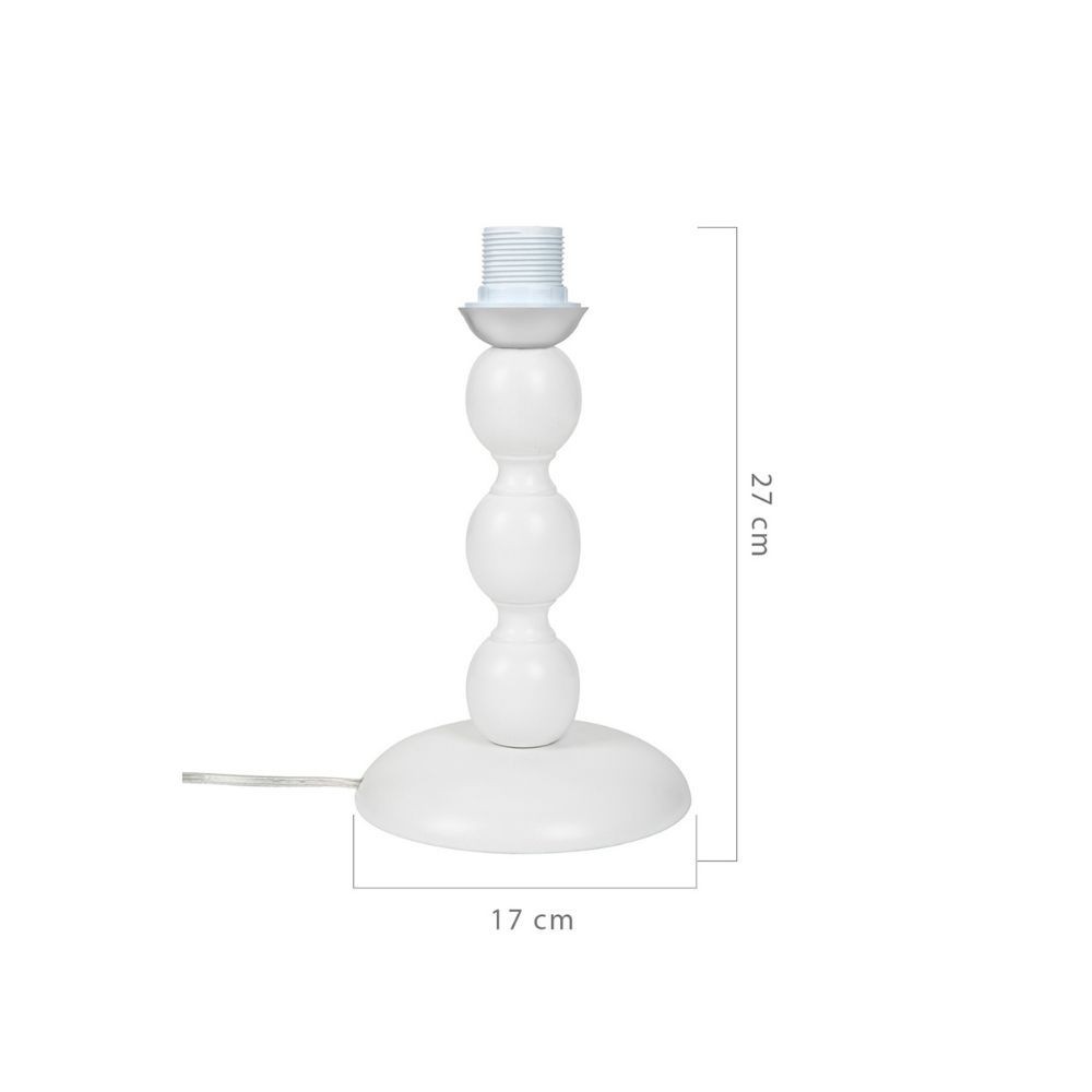 Lampada da tavolo beige 21x30 cm