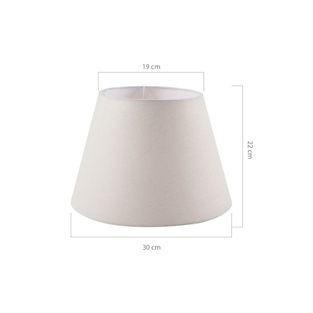 Lampada da tavolo bianca 30x22 cm