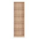 Libreria rovere 197x60x34 cm con 5 nicchie
