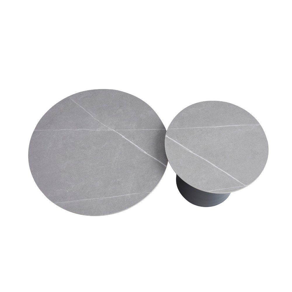 Tavolo salotto rotondo 50x45 H e 70x40 H