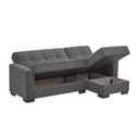 Divano letto con penisola 240x107x99 cm