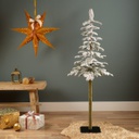 Abete alpino innevato 36x150 cm verde/bianco