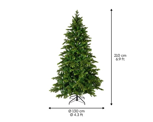 Albero di Natale verde 210x130 cm