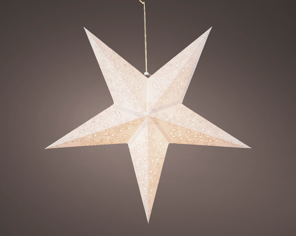 Stella 20 led di carta fissa 18x60x60 cm