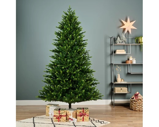 Albero di Natale artificiale 210x132 cm verde