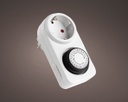 Timer 24 pvc interno bianco 7,2x7,2x11,5 cm