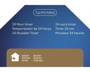 Timer 24 pvc interno bianco 7,2x7,2x11,5 cm