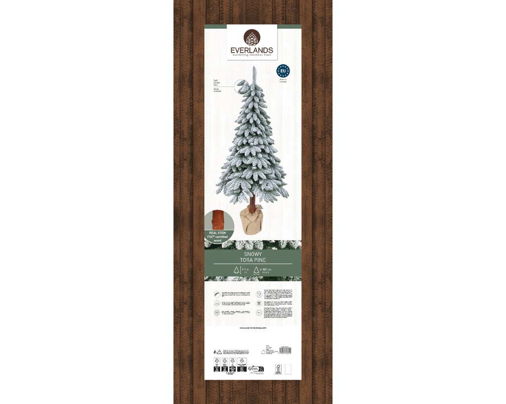 Albero innevato h. 210 cm x dia 102 cm