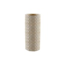 Portaombrelli in ceramica beige design cm 22 x 50 h