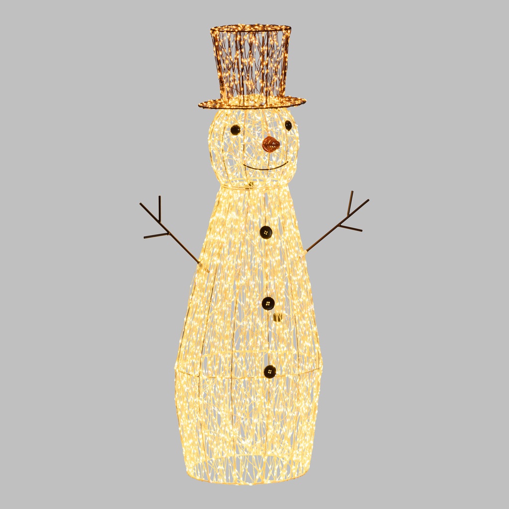 Pupazzo di neve 3D H100cm con MicroLED