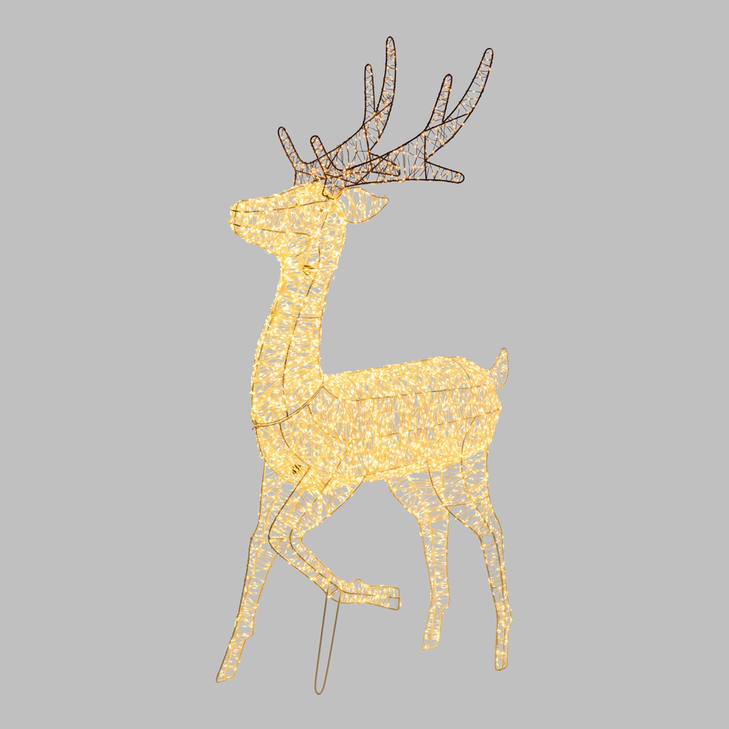 Renna 3D H130cm con zampa alzata