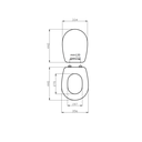 Copriwater modello liuto bianco in MDF