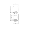 Sedile wc compatibile conca bianco