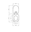 Copriwater in MDF FSC compatibile modello Diana