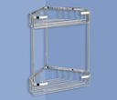 Portasapone doppio angolare in acciaio inox