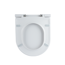Copriwater forma D compatibile bianco lucido