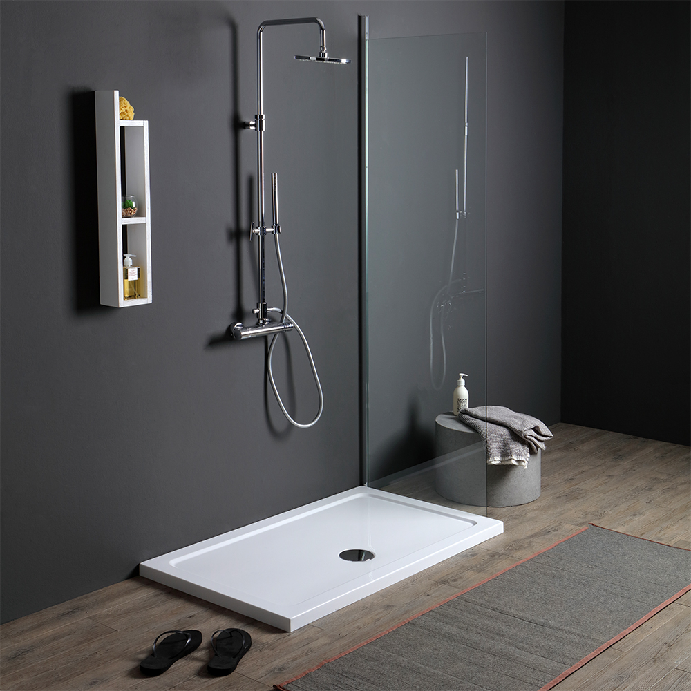 Piatto doccia acrilico bianco 100x80