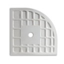 Piatto doccia semicircolare 90x90 in resina bianca
