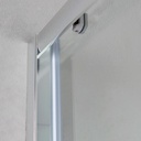 Porta doccia nicchia 120 x 185 cm cristallo trasparente 6mm