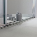 Porta doccia nicchia 120 x 185 cm cristallo trasparente 6mm