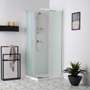 Box doccia vetro satinato 70x70 scorrevole