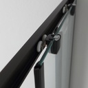 Box doccia 70x90 h190 profilo nero opaco