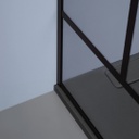 Doccia walk in 100 cm cristallo nero