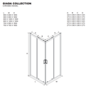 Box doccia 80x100 cristallo opaco