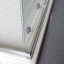 Cabina doccia rettangolare 100x80 satinata