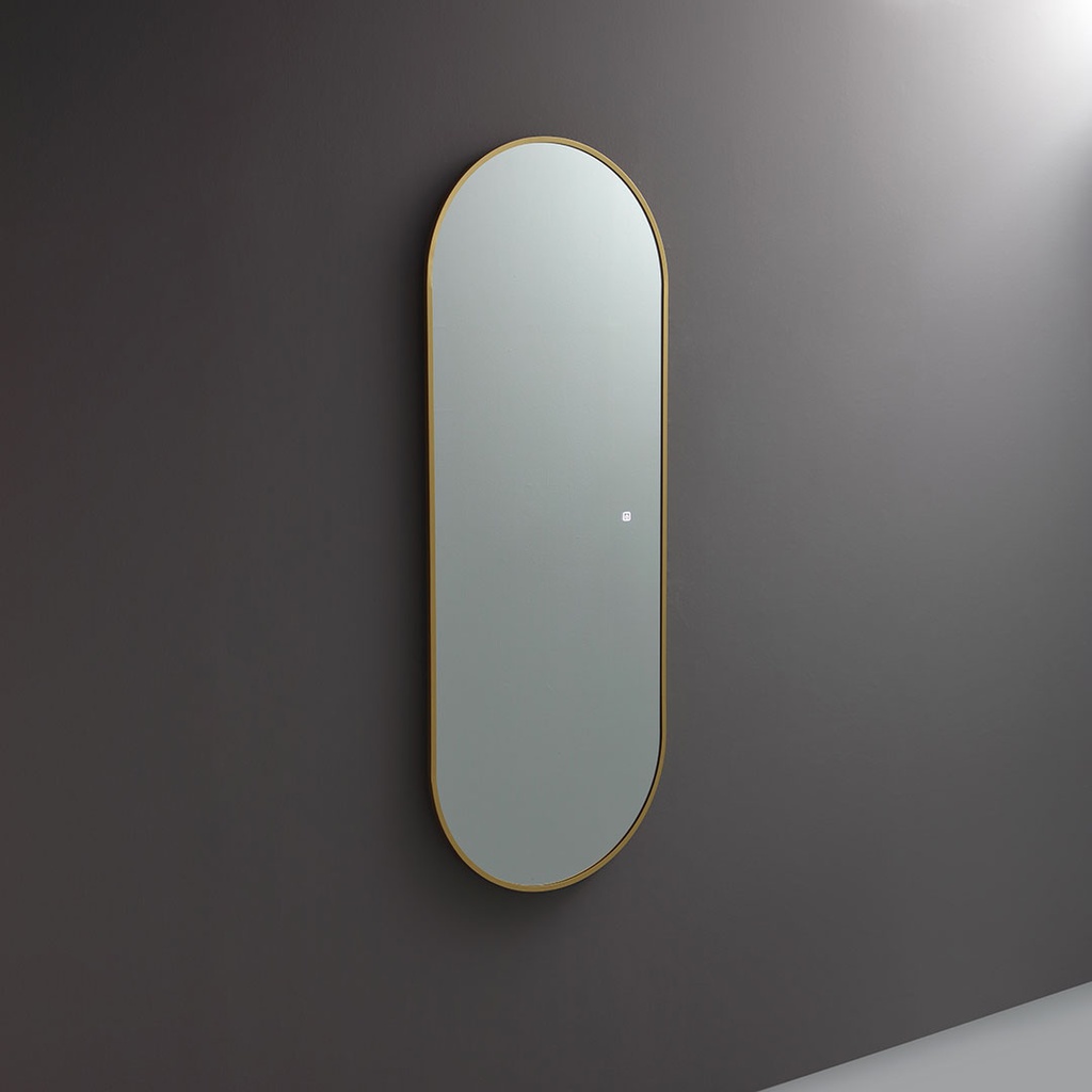 Specchio retroilluminato 60x160 cm ottone