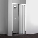 Porta doccia nicchia 80 cm tre ante trasparenti