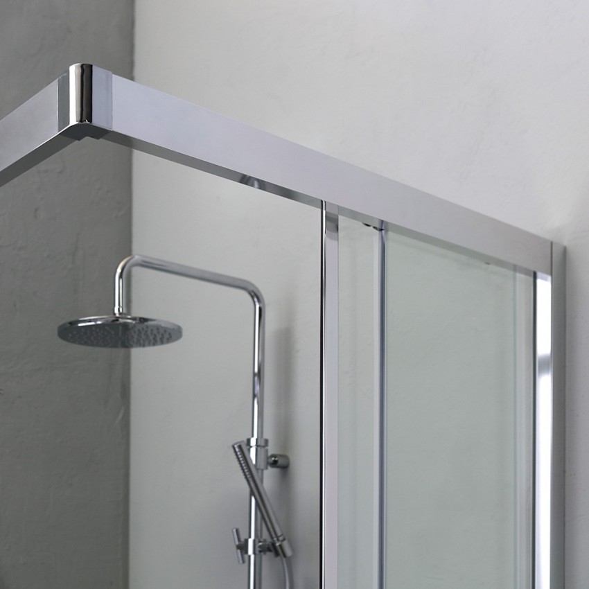 Box doccia moderno 70x120 con profilo piatto