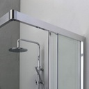 Box doccia moderno 70x120 con profilo piatto