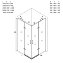 Box doccia 70x100 in cristallo 6mm