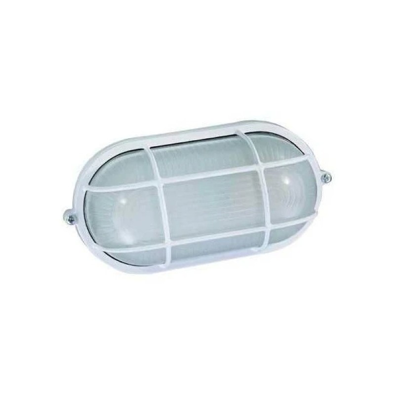Plafoniera Ovale E 27 - 60 W Colore Bianco 