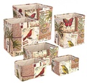 2x Set6 P.Oggetti Botanic Rett Rosso