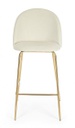 2x Sgabello bar carry bianco in velluto stile atmosphere