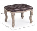 2x Sgabello dark in tessuto stile classico