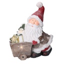 Babbo natale resina led rosso cm39,5x17,5h47,5