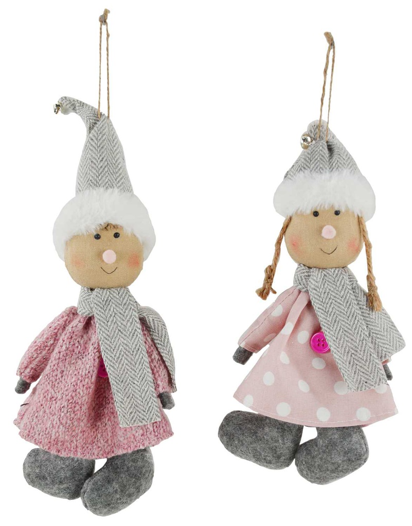 Bambina abito rosa a pois nbr-1213 cm. 13 x 2 h 32