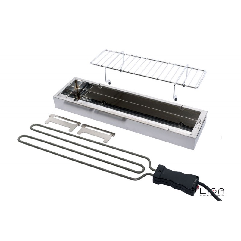 Barbecue elettrico facile trasporto cm 53 x 14