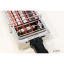 Barbecue elettrico facile trasporto cm 53 x 14