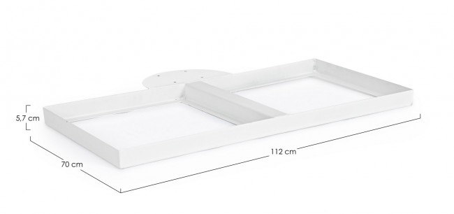 Base Laterale Ombrellone Eden Bianco - 