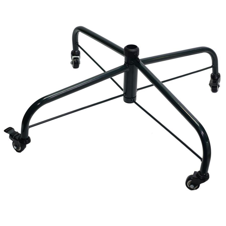 Base albero solo base metallo nero con ruote cm60