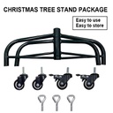 Base albero solo base metallo nero con ruote cm60